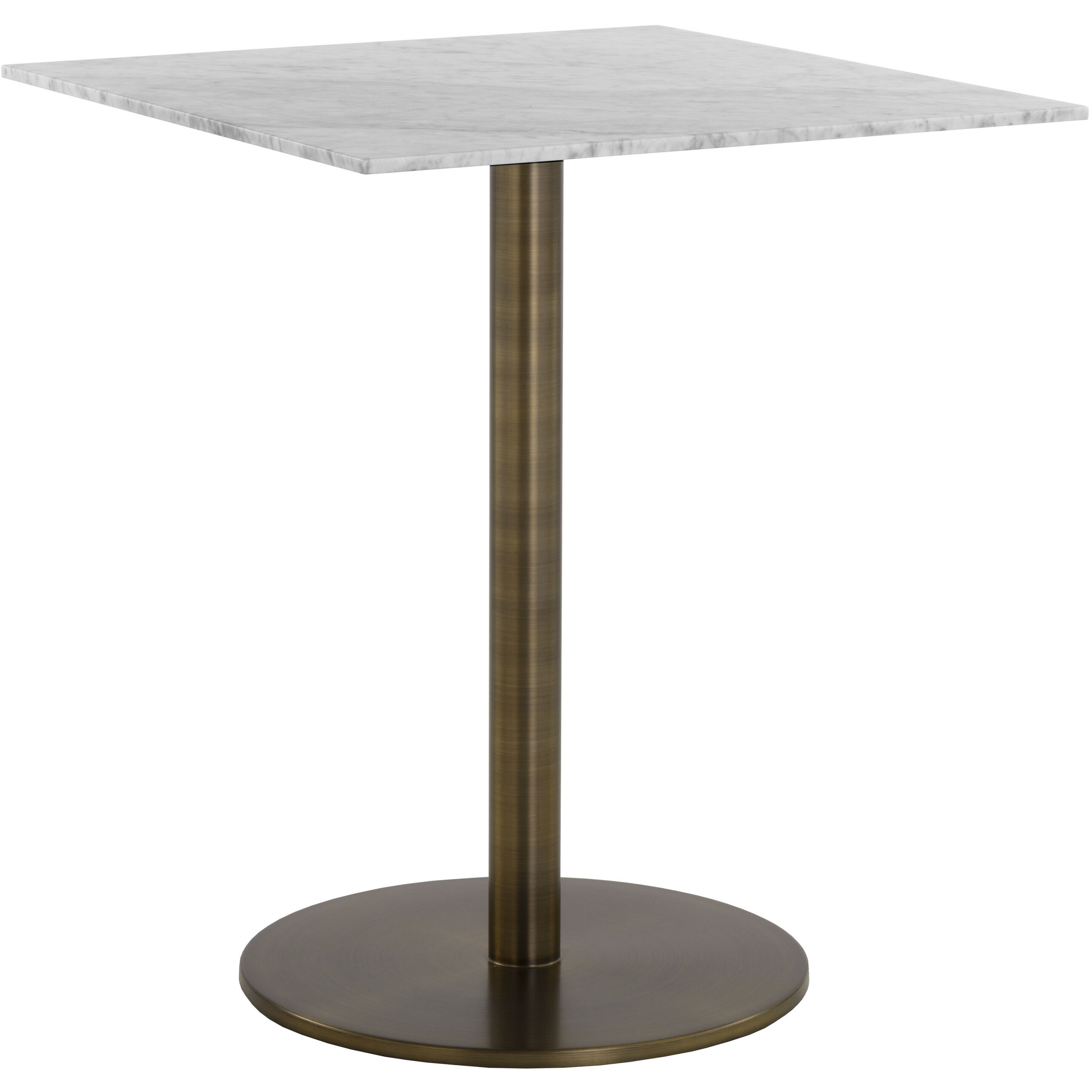 Enco White / Antique Gold Counter Table